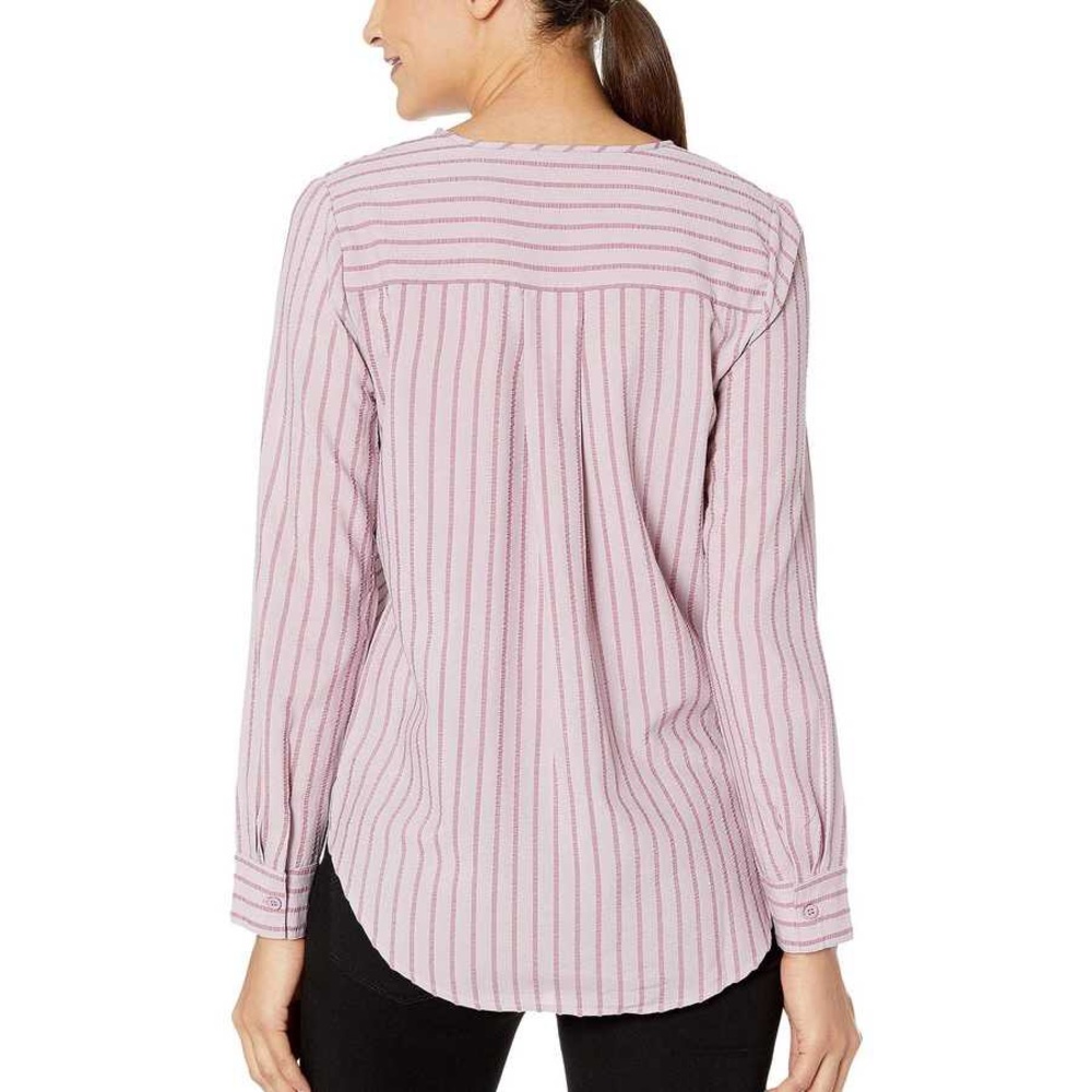 BCBG MAX Azria Wrap Hem Long Sleeve Woven Top NWT - Picture 3 of 7